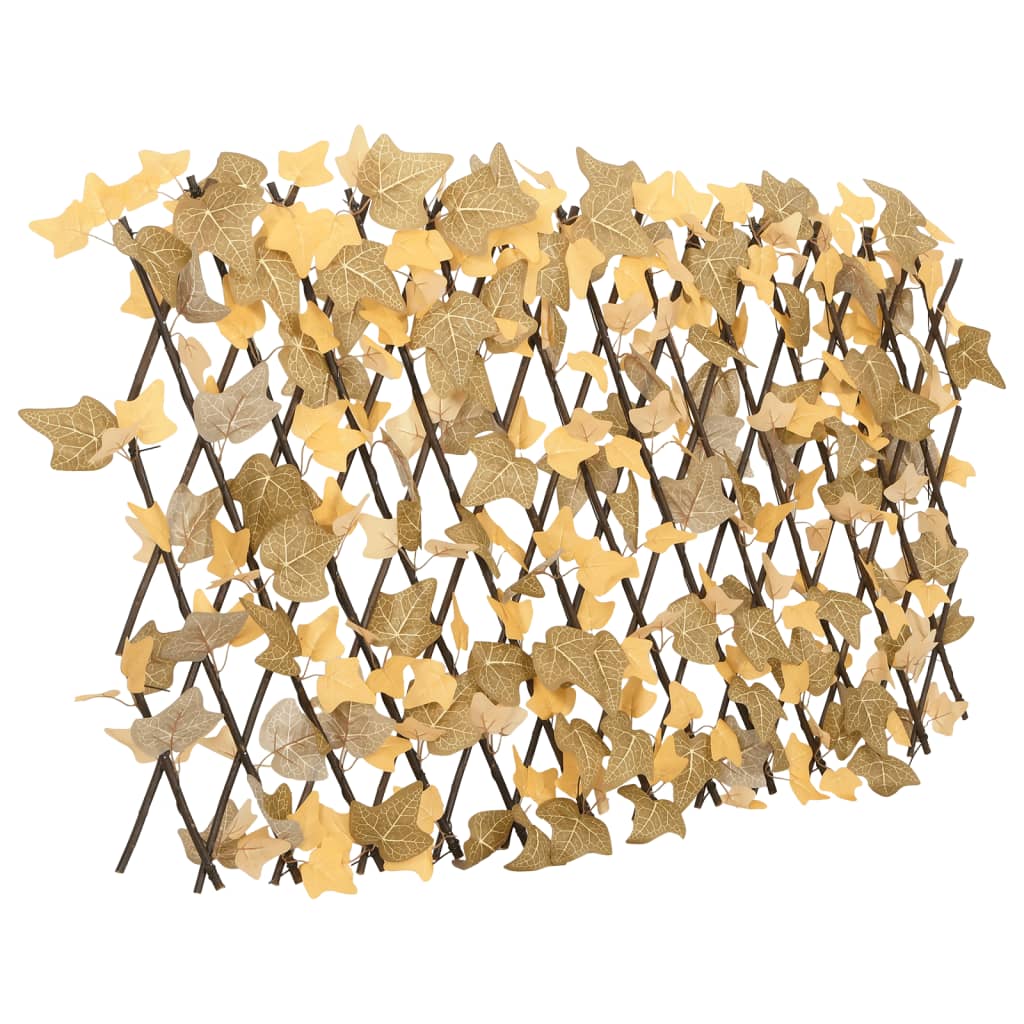 Vidaxx plante artificielle treillis de feuilles d'érable 5 pcs extensible 180x60 cm orange