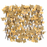 Vidaxx plante artificielle treillis de feuilles d'érable 5 pcs extensible 180x60 cm orange