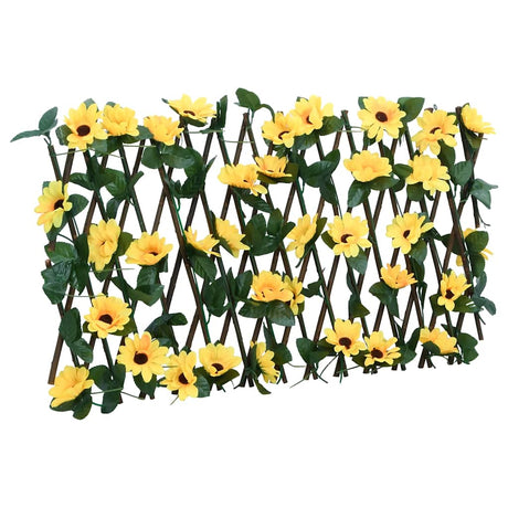 Vidaxx plante de lierre artificielle sur treillis extensible 180x20 cm jaune