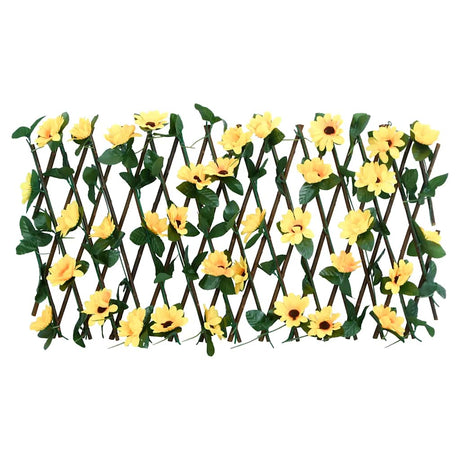 Vidaxx plante de lierre artificielle sur treillis extensible 180x20 cm jaune
