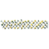 Vidaxx plante de lierre artificielle sur treillis extensible 180x20 cm jaune