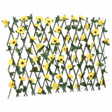 Vidaxx plante de lierre artificielle sur treillis 5 pcs extensible 180x60 cm jaune