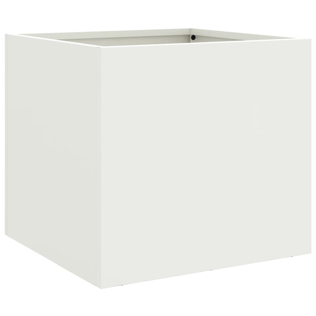 Vidaxx jardinière 32x30x29 cm acier blanc