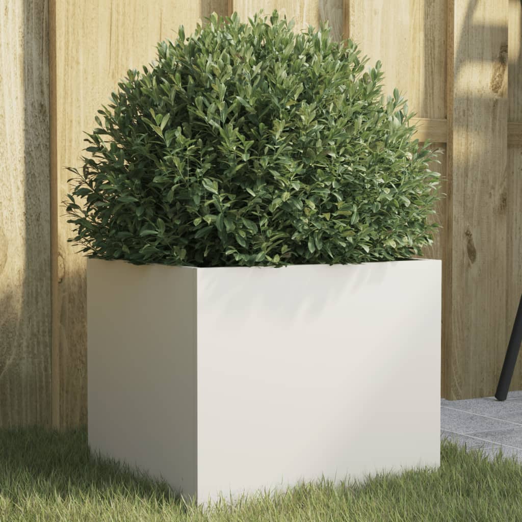 Vidaxx jardinière 32x30x29 cm acier blanc