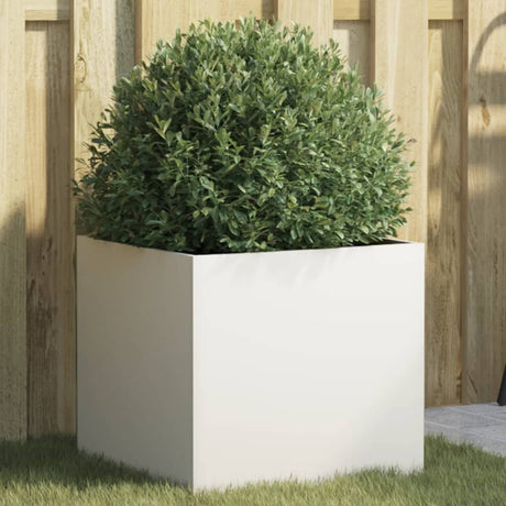 Vidaxx jardinière 42x40x39 cm acier blanc