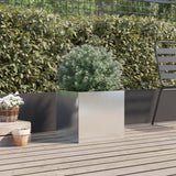 Vidaxx jardinière 42x40x39 cm acier inoxydable argenté