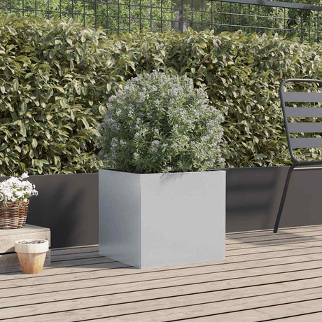 Jardinière Vidaxx 42x40x39 cm acier galvanisé couleur argent