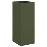 Vidaxx jardinière 32x29x75 cm acier vert olive