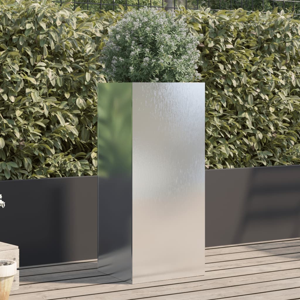 Vidaxx jardinière 32x29x75 cm acier inoxydable argenté