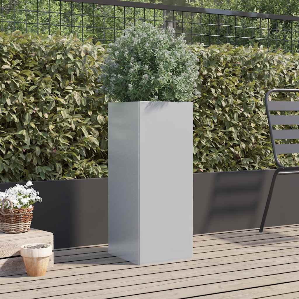 Vidaxx jardinière 32x29x75 cm acier galvanisé couleur argent