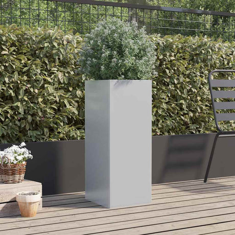 Vidaxx jardinière 32x29x75 cm acier galvanisé couleur argent