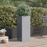 Vidaxl planter 32x29x75 cm galvaniseret stål sølvfarvet