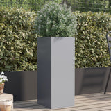 VidaXL Planter 32x29x75 cm Galvanized steel silver colored