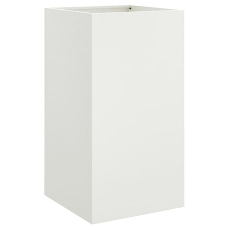 Vidaxx jardinière 42x38x75 cm acier blanc