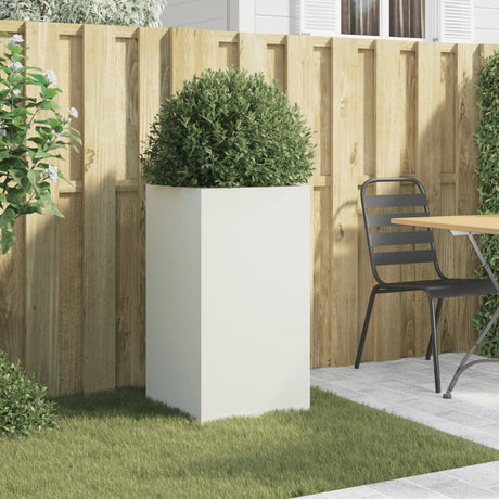 Vidaxx jardinière 42x38x75 cm acier blanc