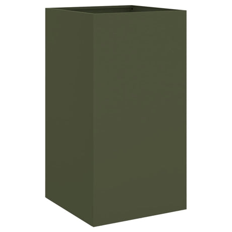 Vidaxx jardinière 42x38x75 cm acier vert olive