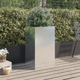 Vidaxx jardinière 42x38x75 cm acier inoxydable argenté