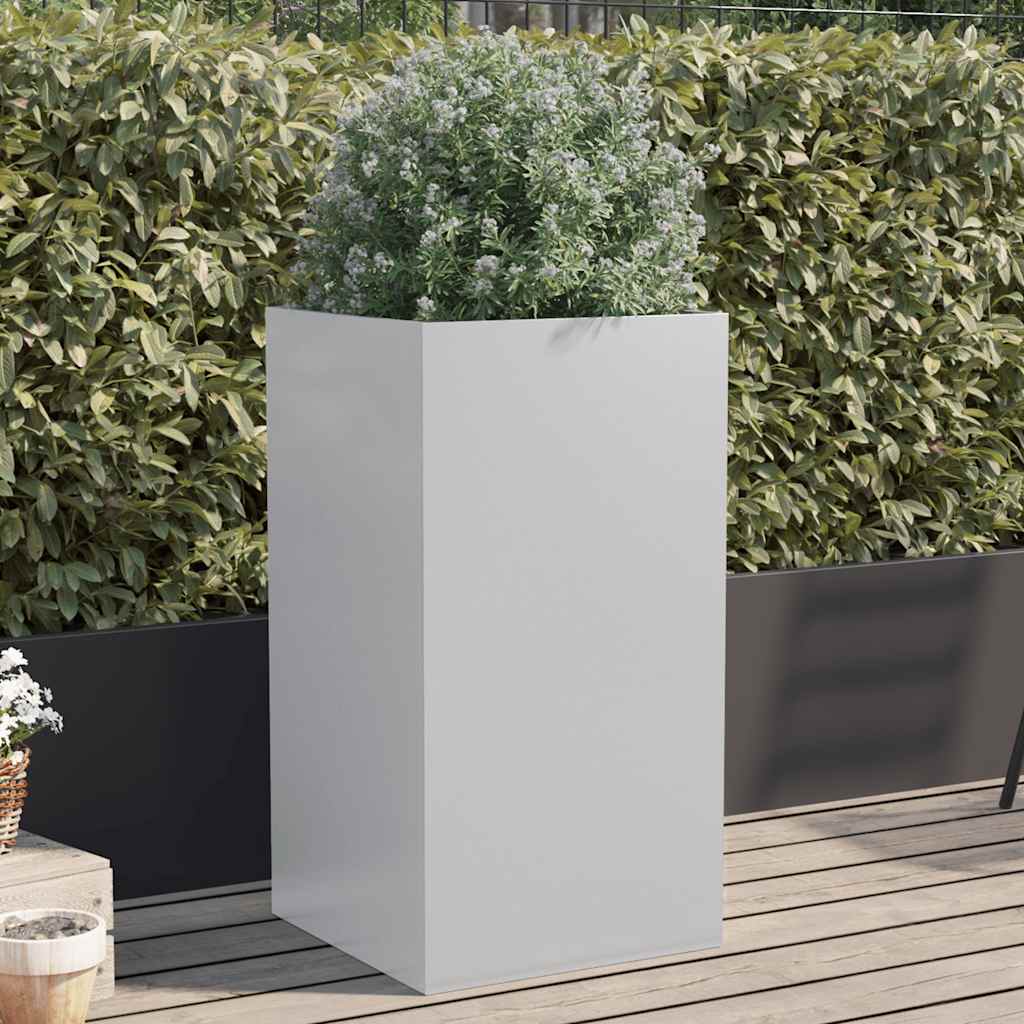 Vidaxx jardinière 42x38x75 cm acier galvanisé couleur argent