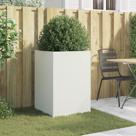 Vidaxx jardinière 52x48x75 cm acier blanc