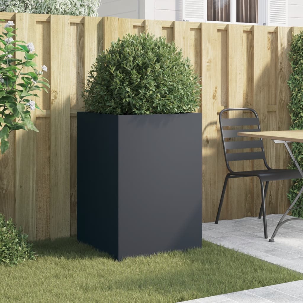 Vidaxx jardinière 52x48x75 cm acier anthracite