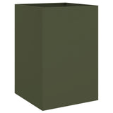 Vidaxx jardinière 52x48x75 cm acier vert olive