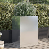 Vidaxx jardinière 52x48x75 cm acier inoxydable argenté