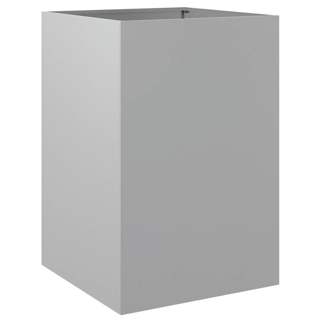 Jardinière Vidaxx 52x48x75 cm acier galvanisé couleur argent
