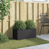 Vidaxx jardinière 62x30x29 cm acier noir