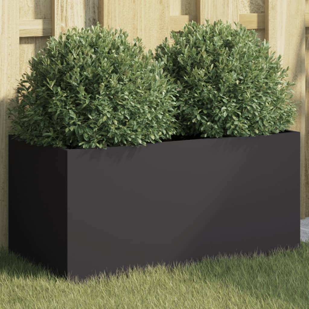 Vidaxx jardinière 62x30x29 cm acier noir