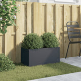 Vidaxx jardinière 62x30x29 cm acier anthracite