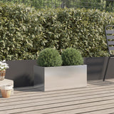 Vidaxx jardinière 62x30x29 cm acier inoxydable argenté