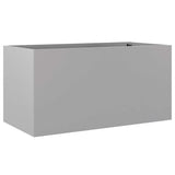 Jardinière Vidaxx 62x30x29 cm acier galvanisé couleur argent