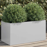 Jardinière Vidaxx 62x30x29 cm acier galvanisé couleur argent