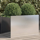 Vidaxx jardinière 62x40x39 cm acier inoxydable argenté