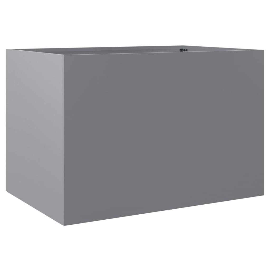 Vidaxl Planning Box 62x40x39 cm galvaniseret stål sølvfarvet