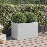 Jardinière Vidaxx 62x40x39 cm acier galvanisé couleur argent