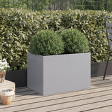 Vidaxl Planning Box 62x40x39 cm galvaniseret stål sølvfarvet