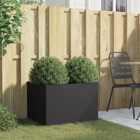 Vidaxx jardinière 62x47x46 cm acier noir