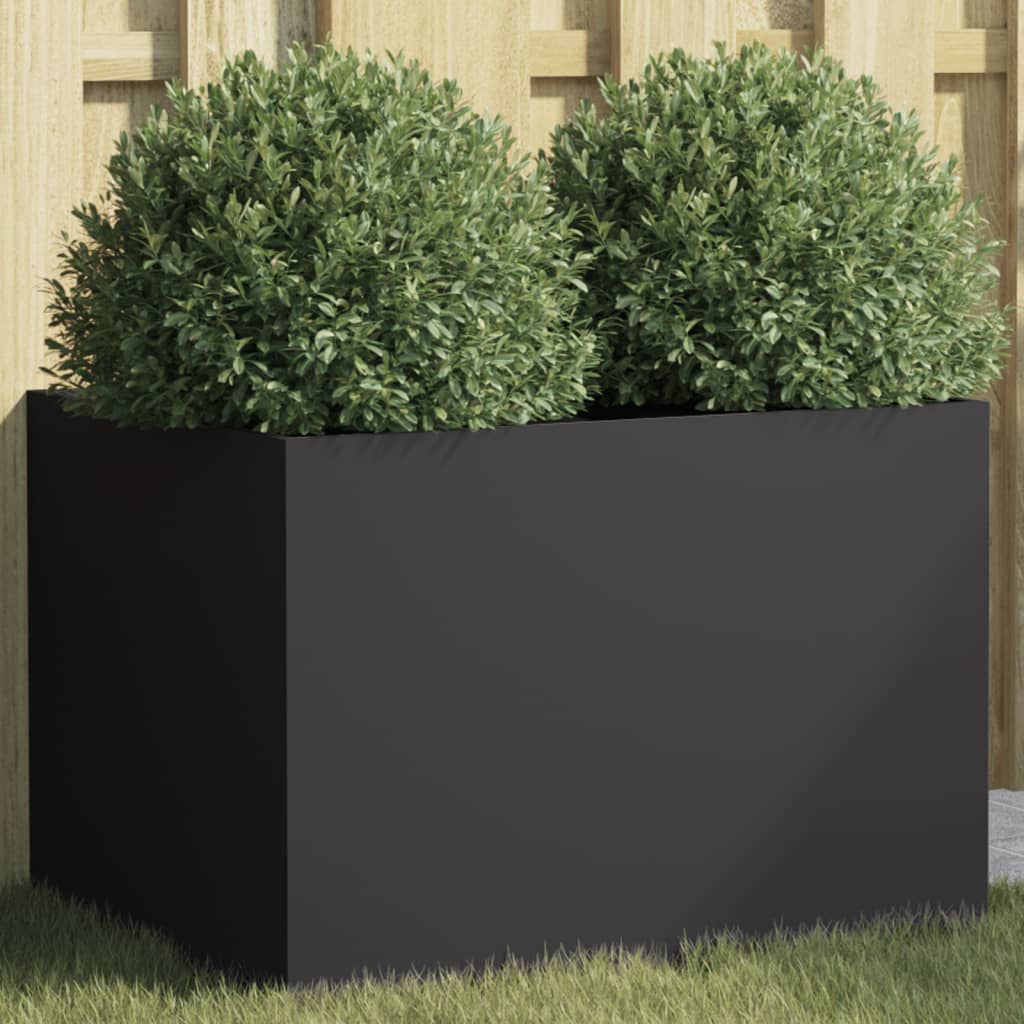 Vidaxx jardinière 62x47x46 cm acier noir