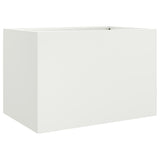 Vidaxx jardinière 62x47x46 cm acier blanc