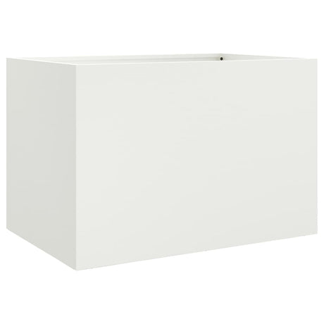 Vidaxx jardinière 62x47x46 cm acier blanc