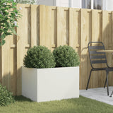 Vidaxx jardinière 62x47x46 cm acier blanc