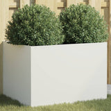 Vidaxx jardinière 62x47x46 cm acier blanc