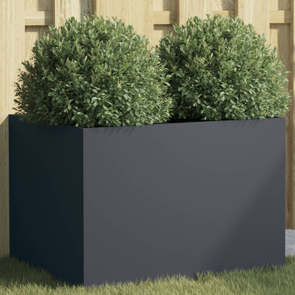 Vidaxx jardinière 62x47x46 cm acier anthracite