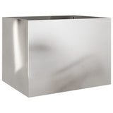 Vidaxx jardinière 62x47x46 cm acier inoxydable argenté