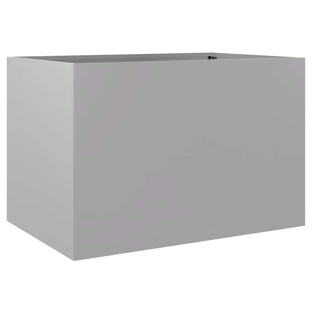 Jardinière Vidaxx 62x47x46 cm acier galvanisé couleur argent