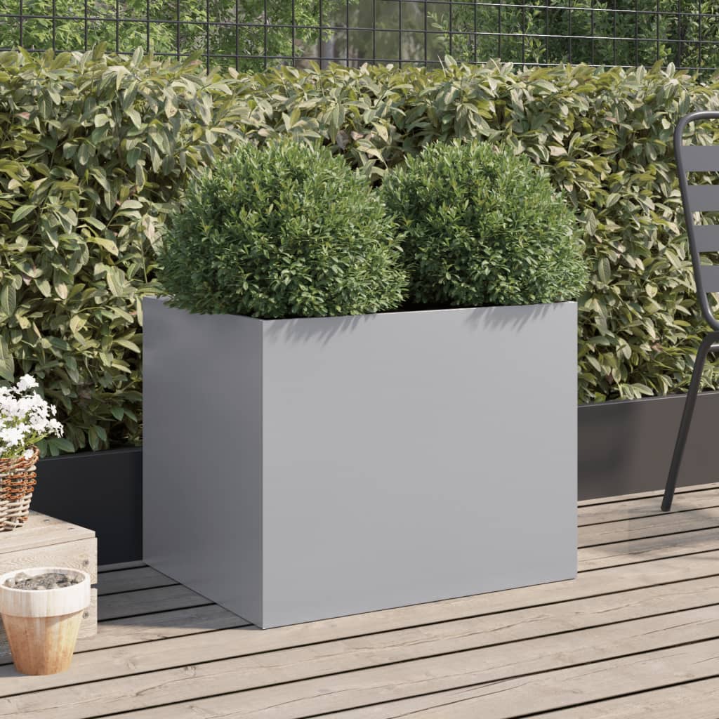 Vidaxl Planning Box 62x47x46 CM Galvanized Steel Silver Colored