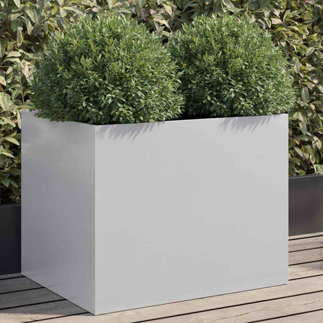 Jardinière Vidaxx 62x47x46 cm acier galvanisé couleur argent