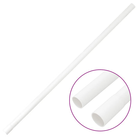 Vidaxxl goulottes de câbles avec colliers ø20 mm 10 m PVC