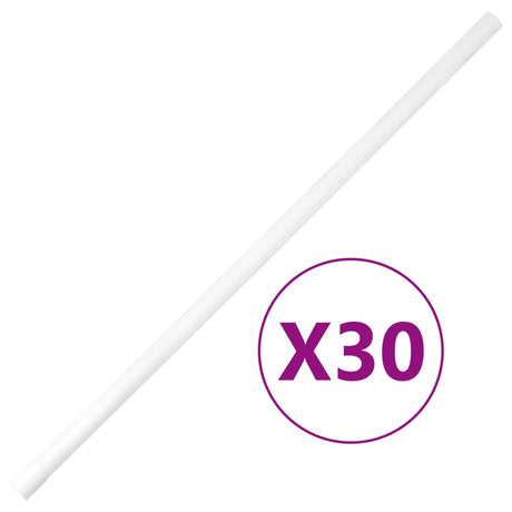 Vidaxxl goulottes de câbles avec colliers ø20 mm 30 m PVC